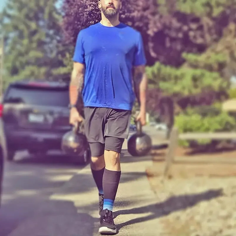 1Pair Calf Compression Sleeves Running Leg Sleeve 20-30Mmhg Socks For