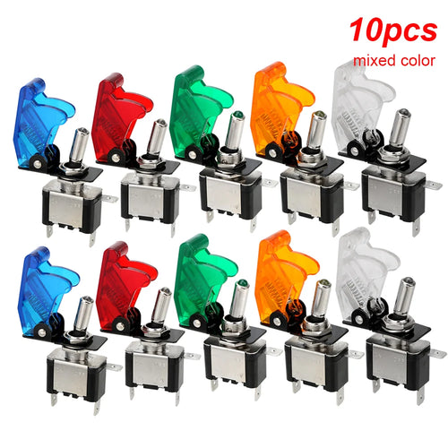 12V SPST Toggle Rocker Switch LED Light for Ignitions Boost Marine