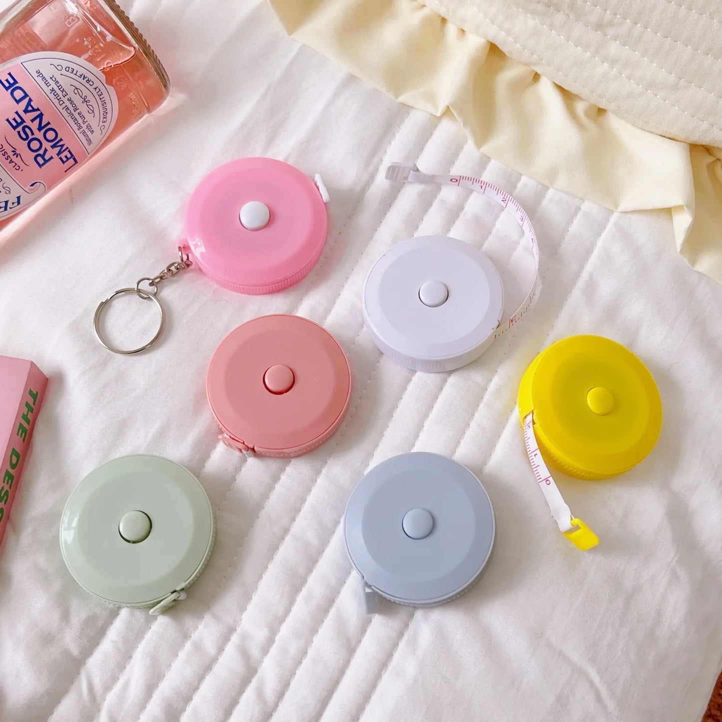 1 Pc 1.5m Portable Retractable Ruler Mini Tape Measure Sewing Leather