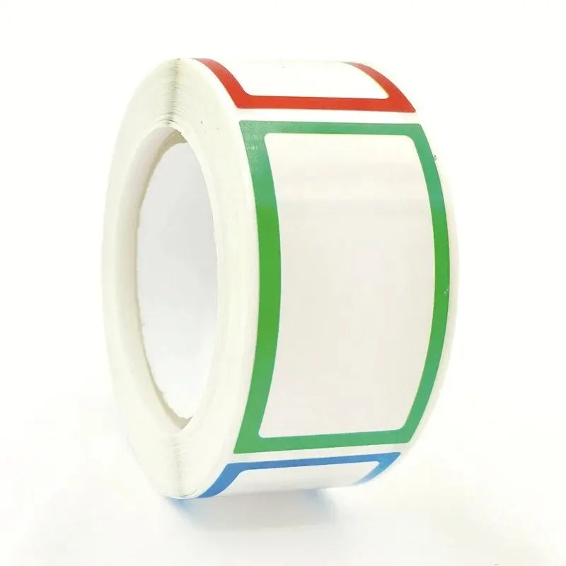 250pcs Waterproof Blank Self Adhesive Assorted Stickers Removable