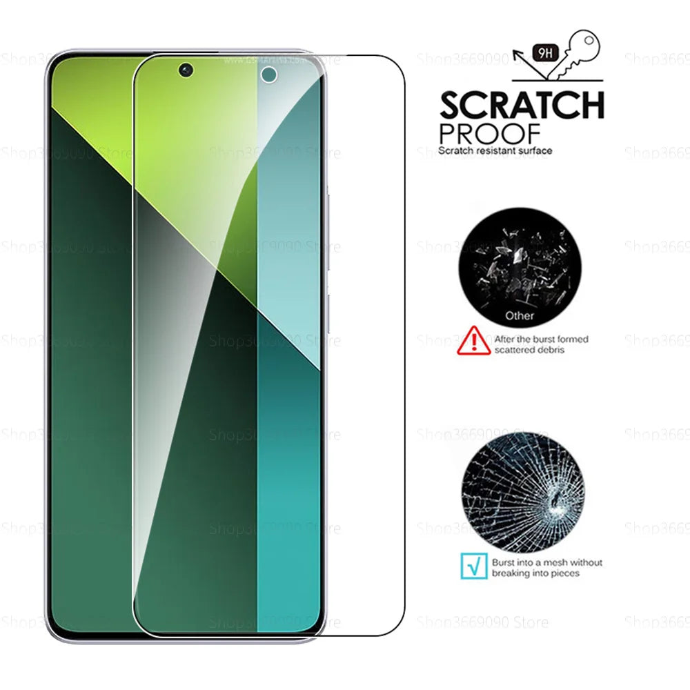 1-4Pcs Protective Glass For Xiaomi Redmi Note 13 Pro Screen Protector