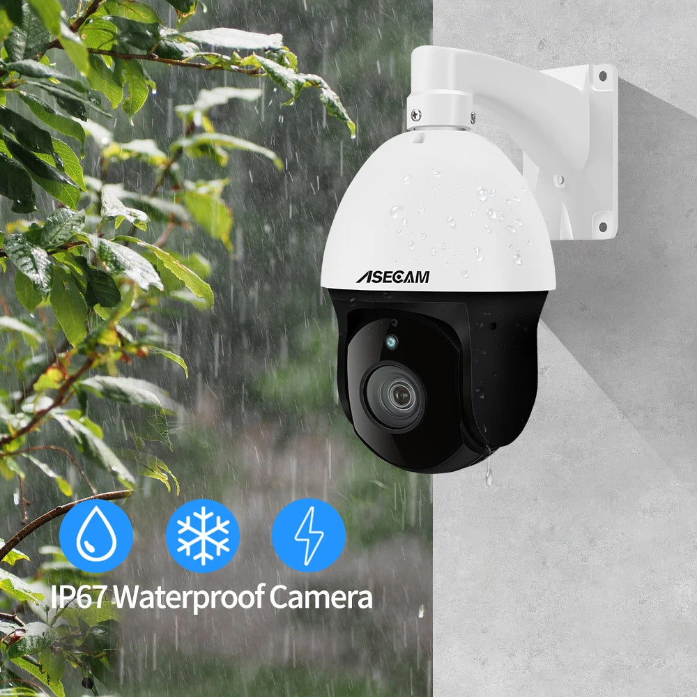 8MP 4K IP Camera Outdoor PTZ 30X Optical Zoom CCTV Onvif H.265 Dome