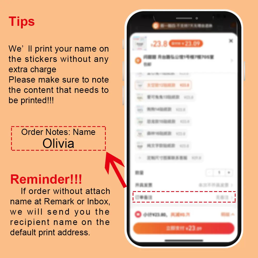 Waterproof Tag Self-adhesive Baby Name Sticker Custom Personalized