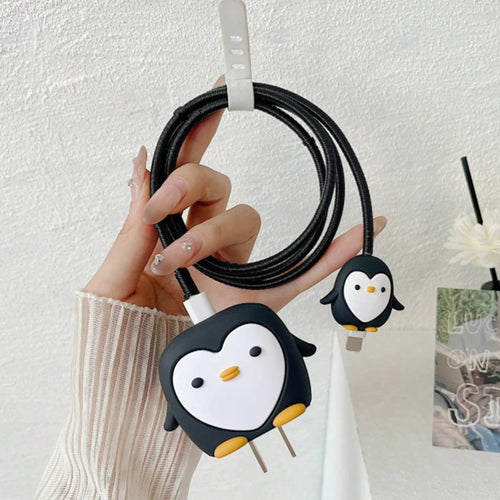 4pcs Cute Charging Data Cable Protector For iPhone 18/20w Charger
