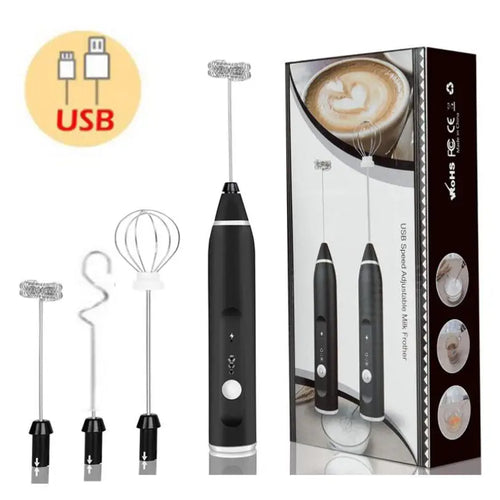 Wireless Milk Frothers Electric Handheld Blender With USB Electrical