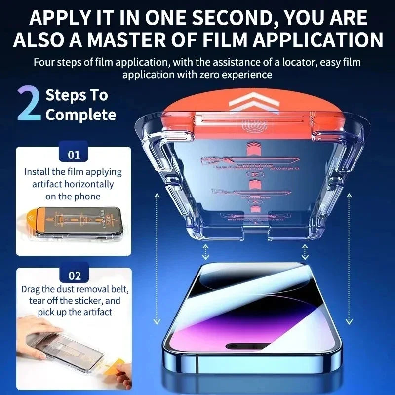 1-2Pcs Privacy Screen Protector Dust free Installation Protector for