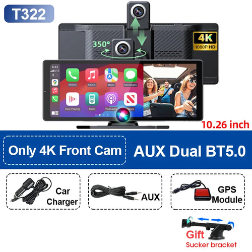 10.26'' Universal Portable Carplay Car Screen Wireless Carplay Screen