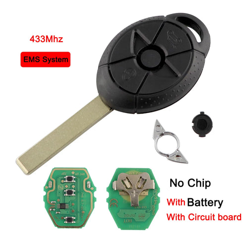YIQIXIN 3 Button 315/433Mhz Remote Car Key For Old BMW Mini Cooper S