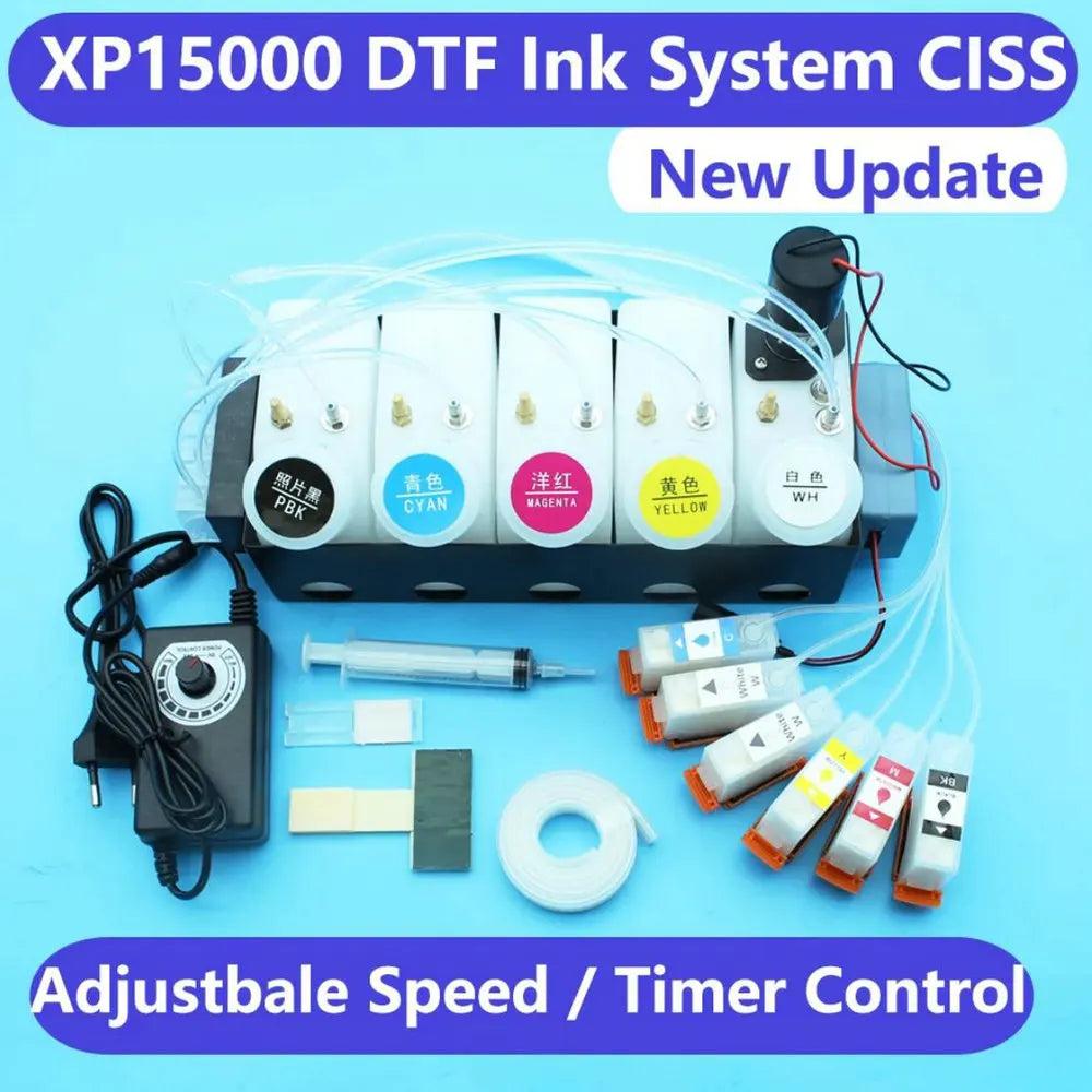 XP15000 DTF CISS For Epson Expression Photo HD XP-15000 White Ink Tank