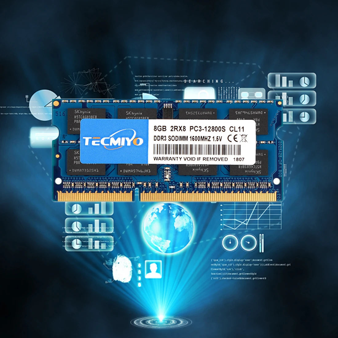 High Quality Tecmiyo Laptop Memory Ram 16GB ( 2X 8GB ) DDR3 1600MHz