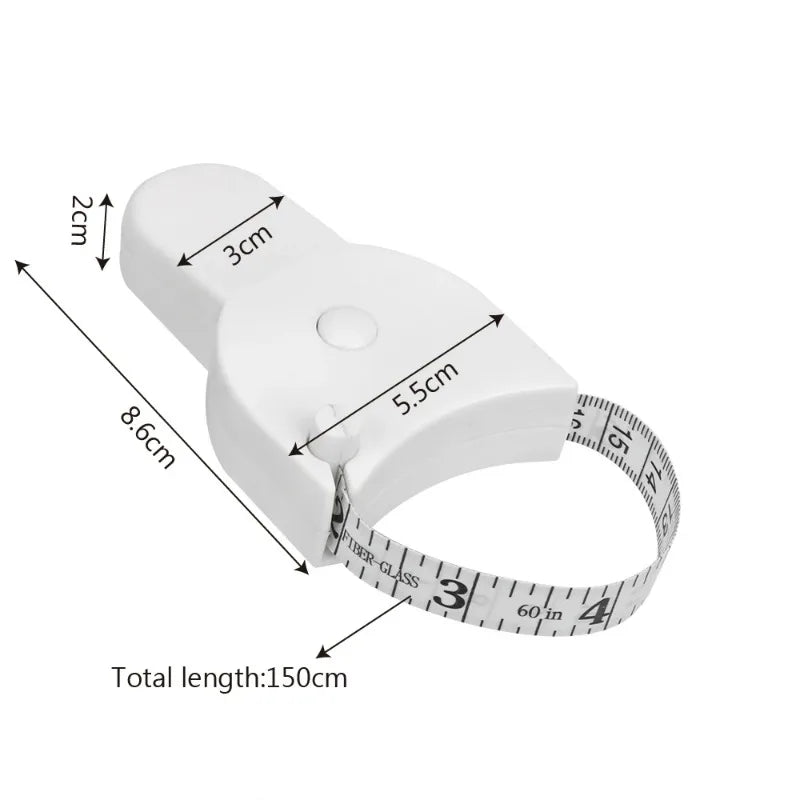 150CM Body Fat Weight Loss Measure Caliper Measuring Tape Gauging Tool