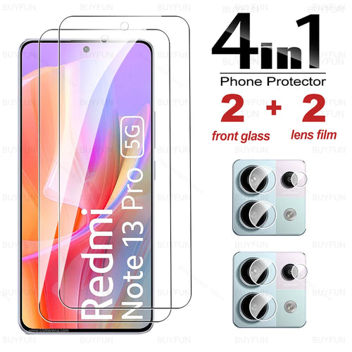 Redmy Note 13 Pro Global Case 6in1 HD Tempered Glass Screen Protector