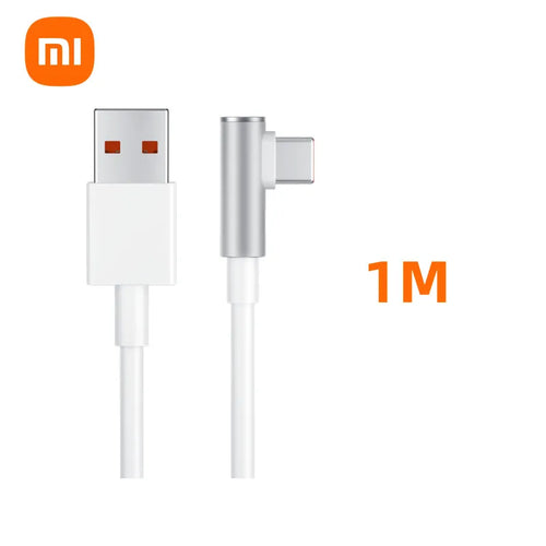 Xiaomi 100% Original 120W For Mi 12 11 Type C Cable 6A L type Type-C