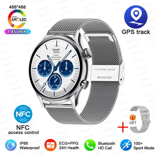 For XIAOMI HD Bluetooth Call Watch 2024 ECG Smart Watch Women AMOLED
