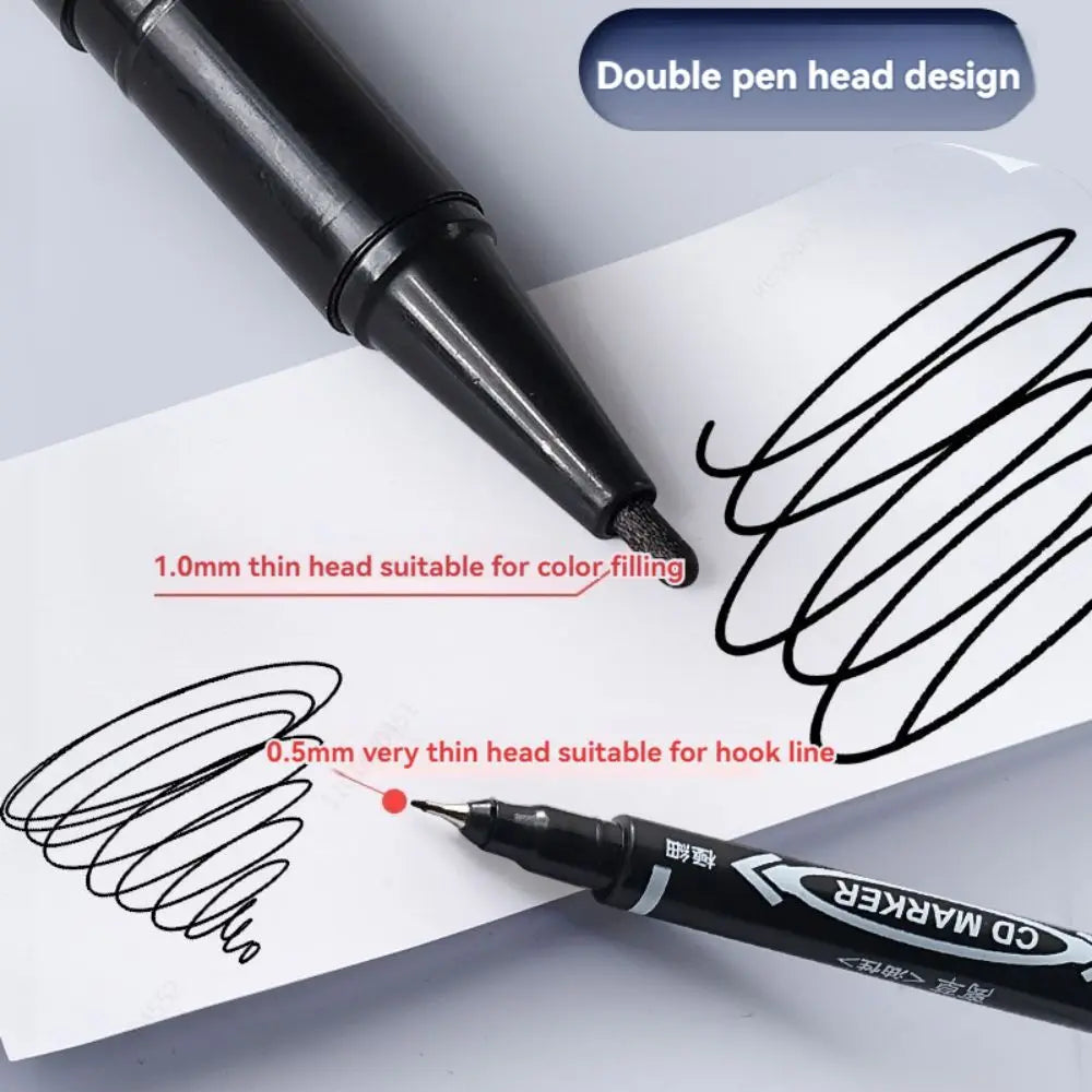 10 PCS Permanent Markers Pens Manga Waterproof Double Sided Colored
