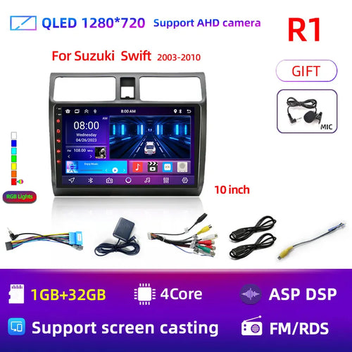 2din Android 11 Car Radio for Suzuki Swift 2003 - 2006 2007 2008 2009