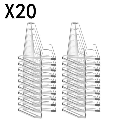 1-30Pcs Clear Acrylic Coin Display Stand Holders Small Easel Rack