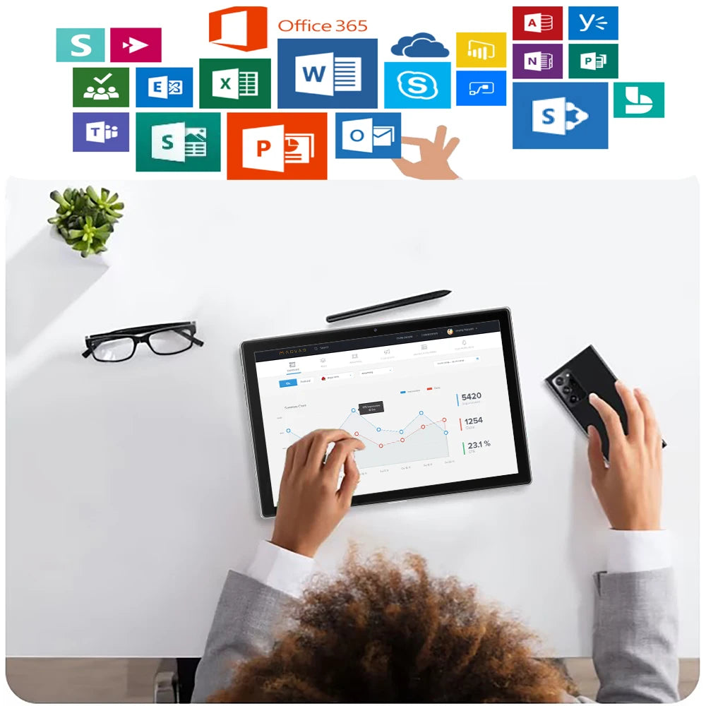 2024 Global Version 5G WiFi Tablets 10.1 Inch 4G LTE Phone Call Dual