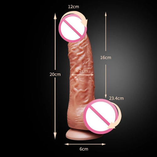 JIUUY Realistic Dildo With Suction Cup Huge Jelly Fake Dick Big Penis