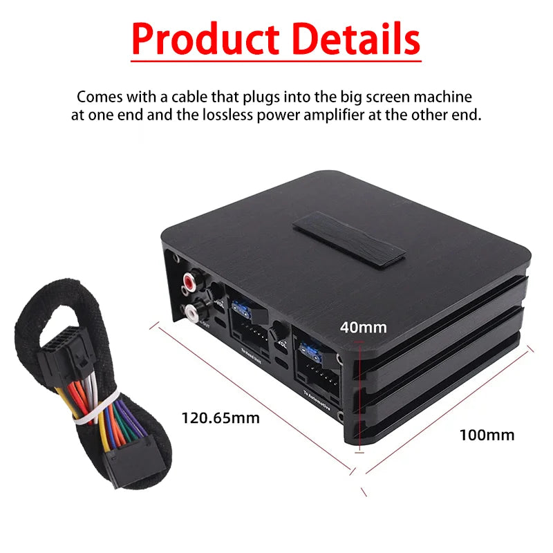 Class AB 4*60W Car Power Amplifier Non-Destructive Installation DSP