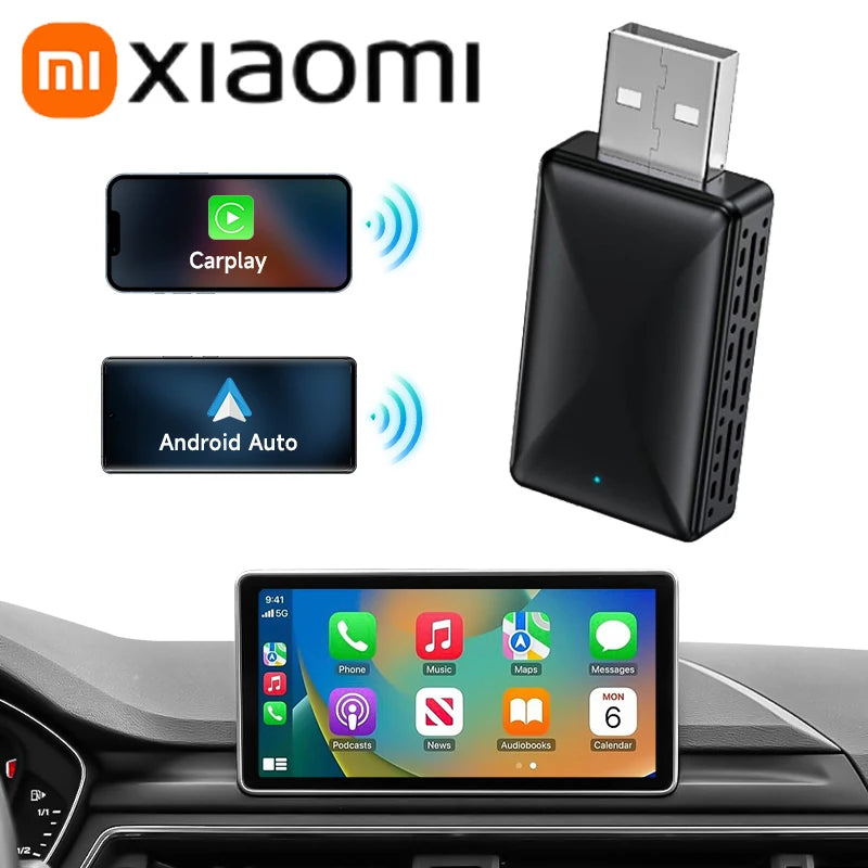Xiaomi Android Auto Wireless Carplay Adapter 2in1 Wireless Play&Plug