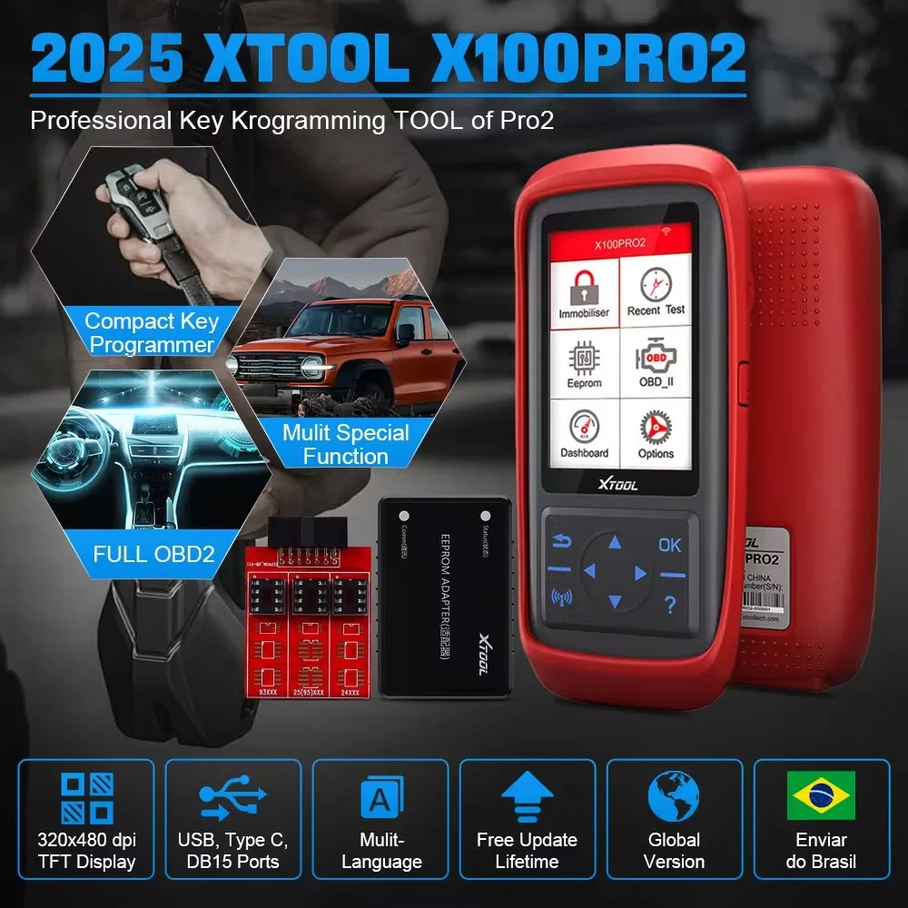 XTOOL X100Pro2 Professional Car Key Programming Tools With Eeprom