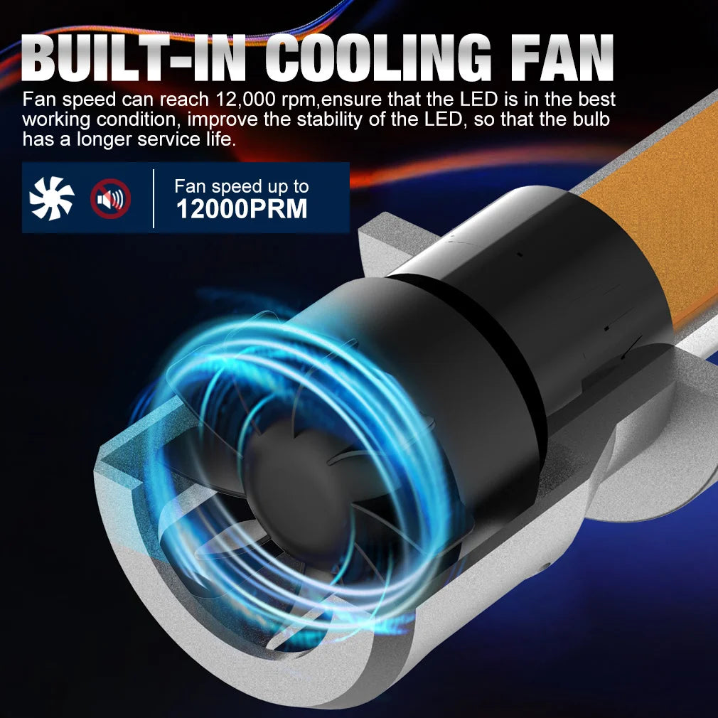 XSTORM H1 H3 LED Bulb Headlight Lamps Mini 25000LM 6500K CSP Super