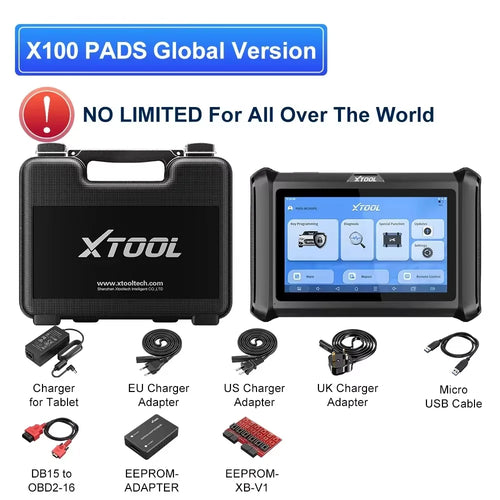 XTOOL X100 PADS Key Programming Tool Immobilizer All Key Lost Full