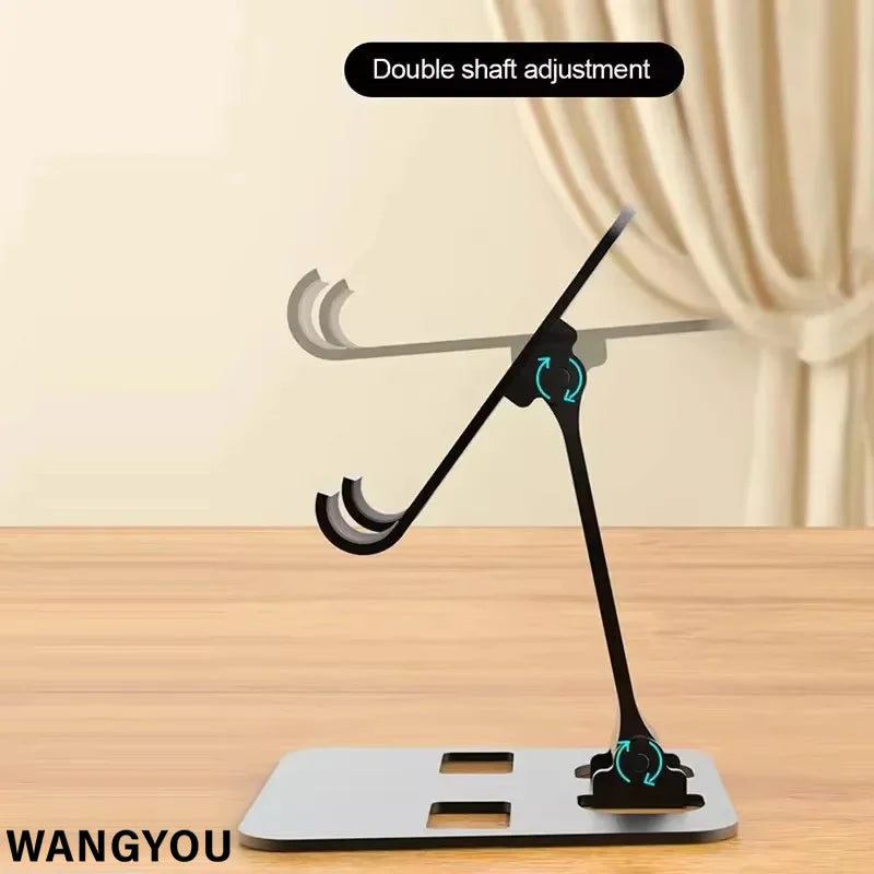 Universal Aluminum Alloy Foldable Desk Phone Holder Mount Stand For