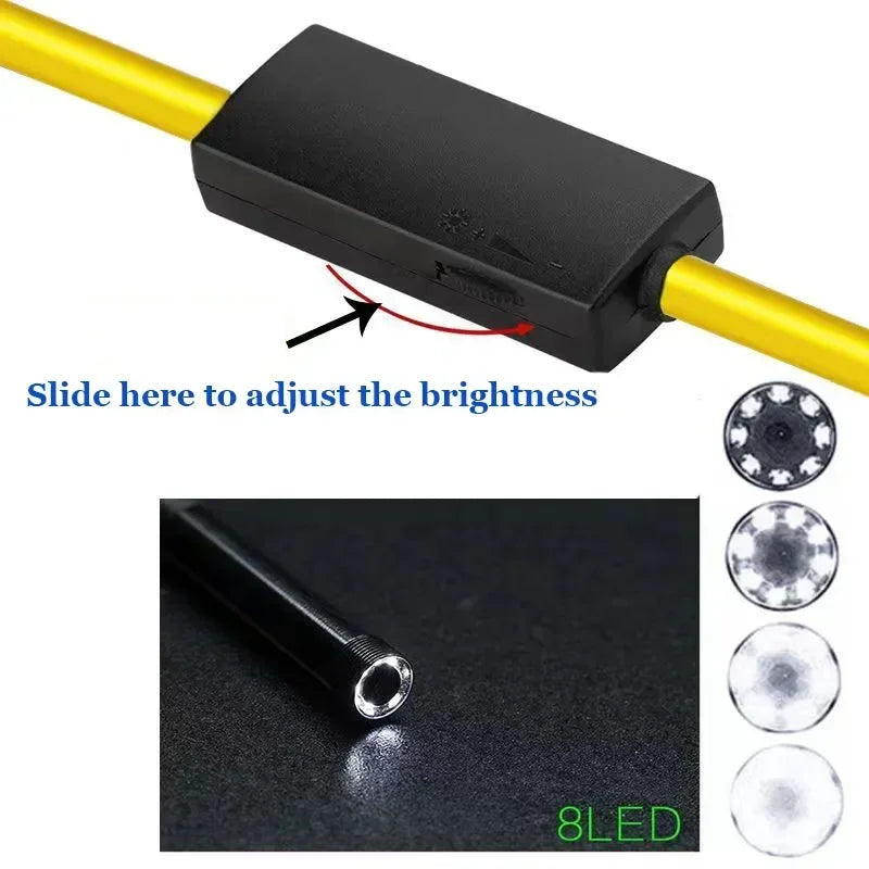1200P endoscope camera 8mm probe 8LED for smartphone android or