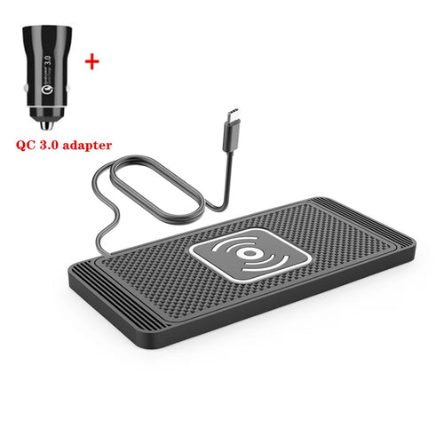 Car Wireless Charger Silicone Non Slip Pad for iPhone 15 14 13 12 Pro