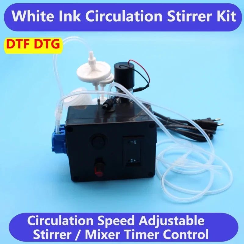 DTF White Ink Tank Adjustable Circulation System Sitrrer Timer