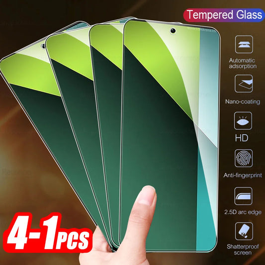 1-4Pcs Protective Glass For Xiaomi Redmi Note 13 Pro Screen Protector