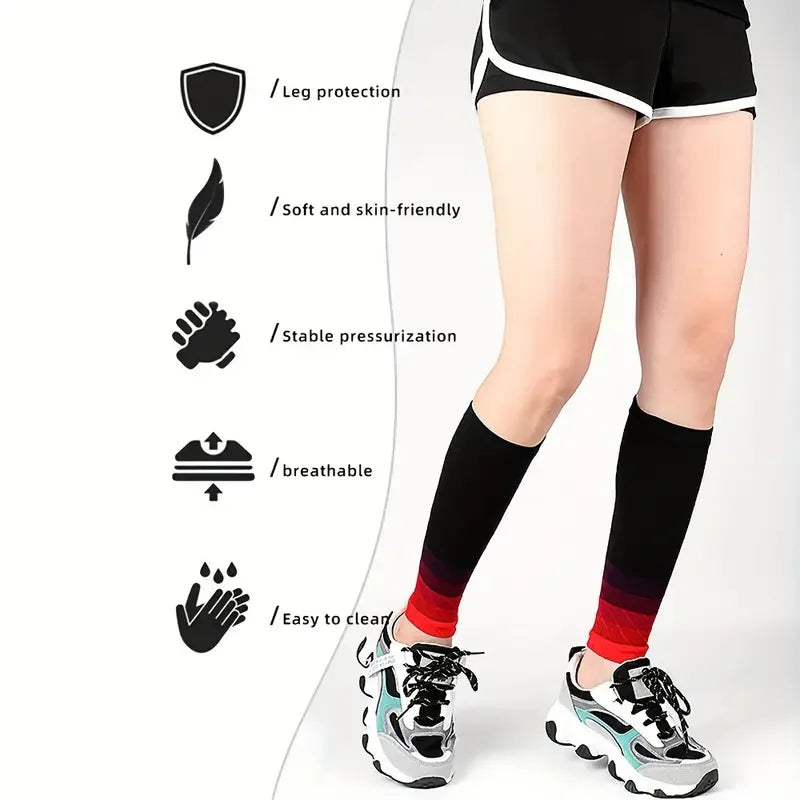 1Pair Calf Compression Sleeves Running Leg Sleeve 20-30Mmhg Socks For