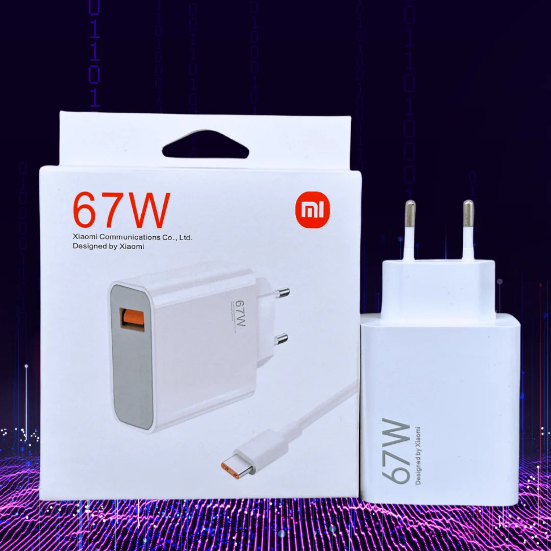 67w Xiaomi Original Charger Turbo Charge Gan EU Adapter 6A Usb Type C