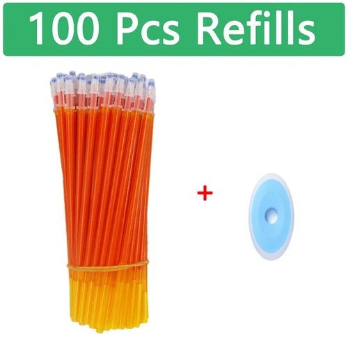 100 Pcs/set Kawaii Erasable Refill Erasable pens Gel Pen sketch