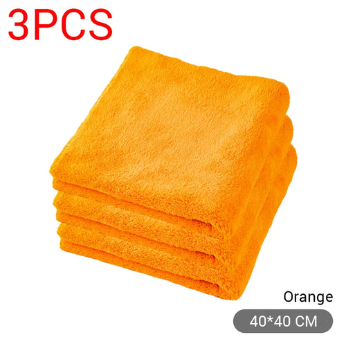 SEAMETAL 40X40cm Microfiber Towels Car Care Washing Thicken Towel Car