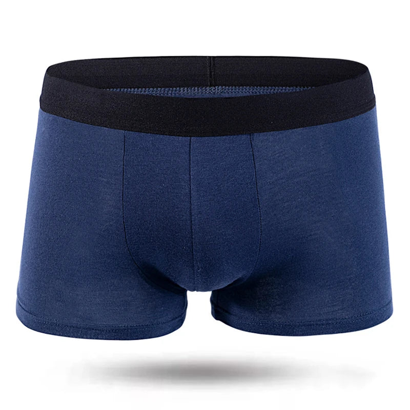 10Pcs Pack Men Panties Solid Color Underwear Male Brand Boxer And