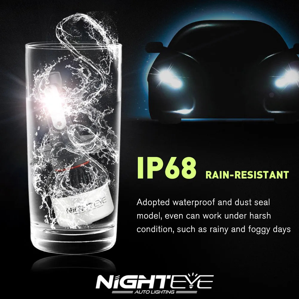 NIGHTEYE Super Bright Car Headlights H7 LED H4 led H8/H9/H11 HB3/9005