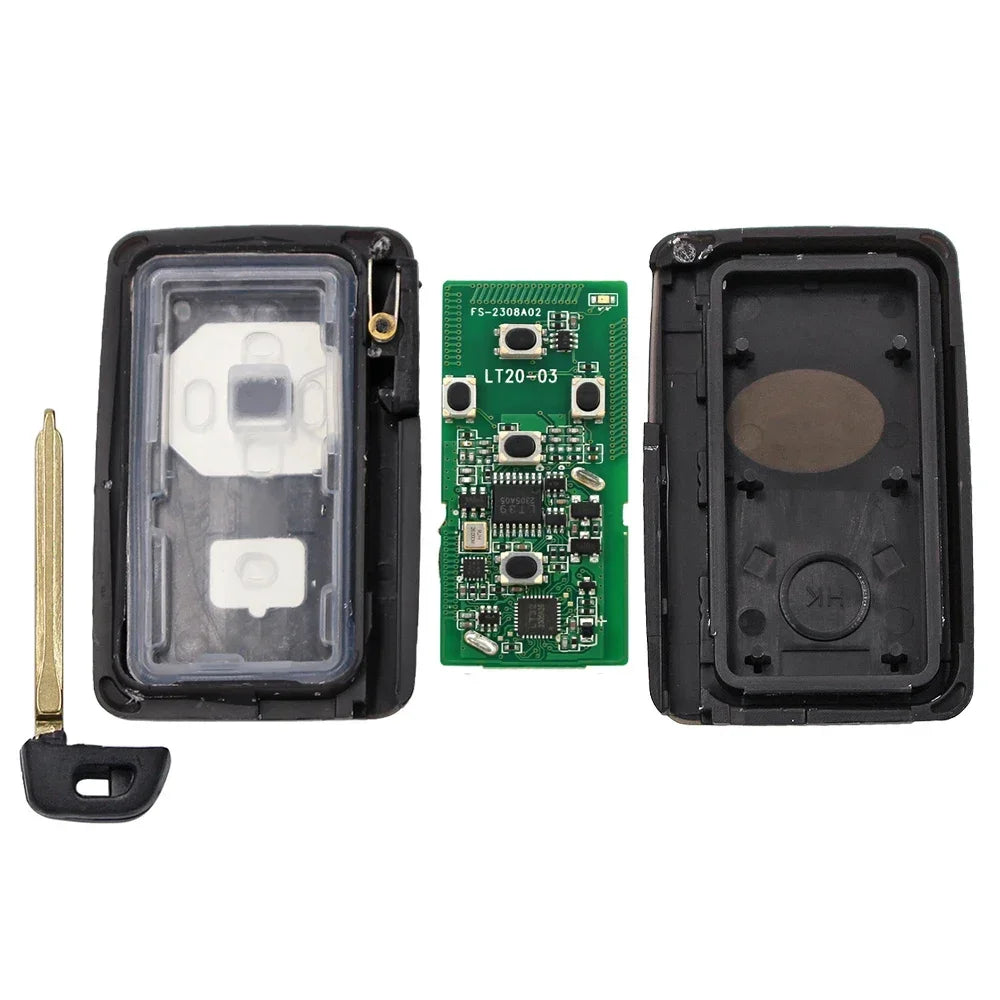 Ecusells 5 Button Keyless Go Smart Remote Key ASK 312/314.3MHz 4D Chip