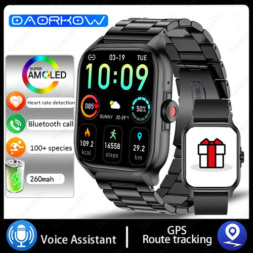 2024 Smart Watch For Women Full Touch Screen Bluetooth Call Waterproof