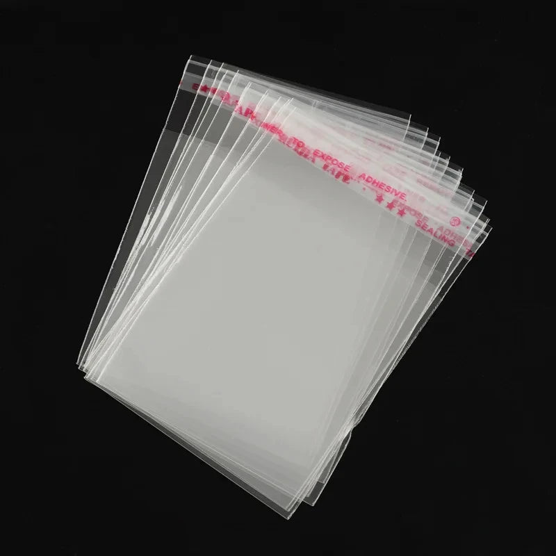 100Pcs Transparent Self-sealing Jewelry Accessories Candy OPP