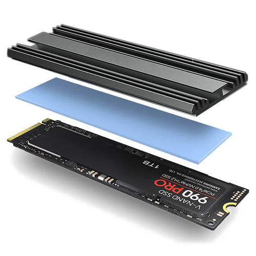 TEUCER M.2 SSD Heatsink M2 2280 Solid State Hard Disk Aluminum