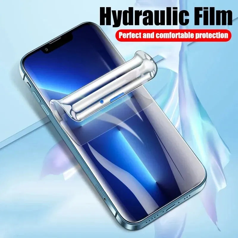 5Pcs Hydrogel Film Full Cover For iPhone 11 12 13 14 15 Pro Max Screen