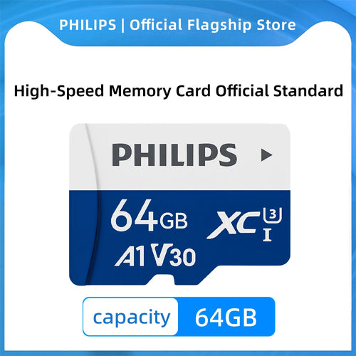 PHILIPS Memory Card 512GB 256GB 128GB 64GB 32GB U3 V30 4K Full HD