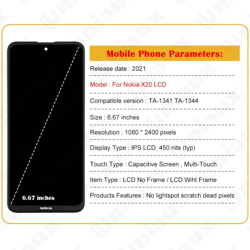 LCD Display Touch Screen Digitizer Assembly Replacement, Original for