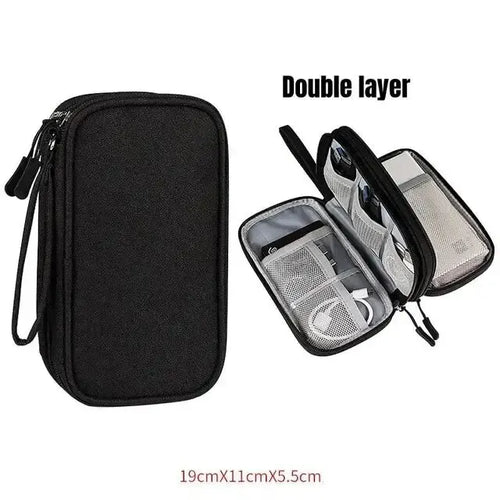 1Pc NEW Travel Organizer Bag Cable Storage Organizers Pouch Carry Case