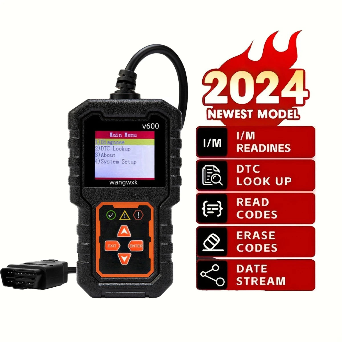1 PC Car Fault Diagnosis Instrument Obd2 Clear Fault Codes Diagnostic