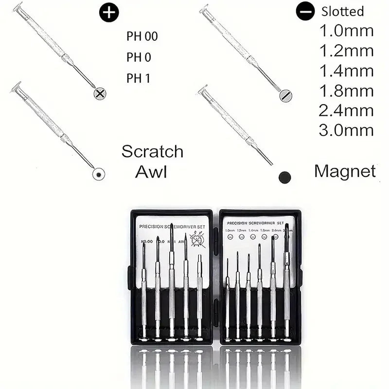 11pcs Mini Precision Screwdriver Set, Small Screwdriver Set For
