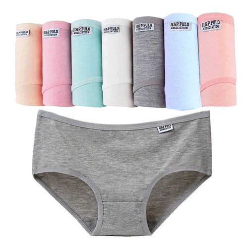 7Pcs/Lot Plus Size Underwear Women's Panties Cotton Girl Brief Sexy